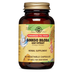 Solgar, Ginkgo Biloba, 60 Vegetable Capsules - 033984041318 | Hilife Vitamins