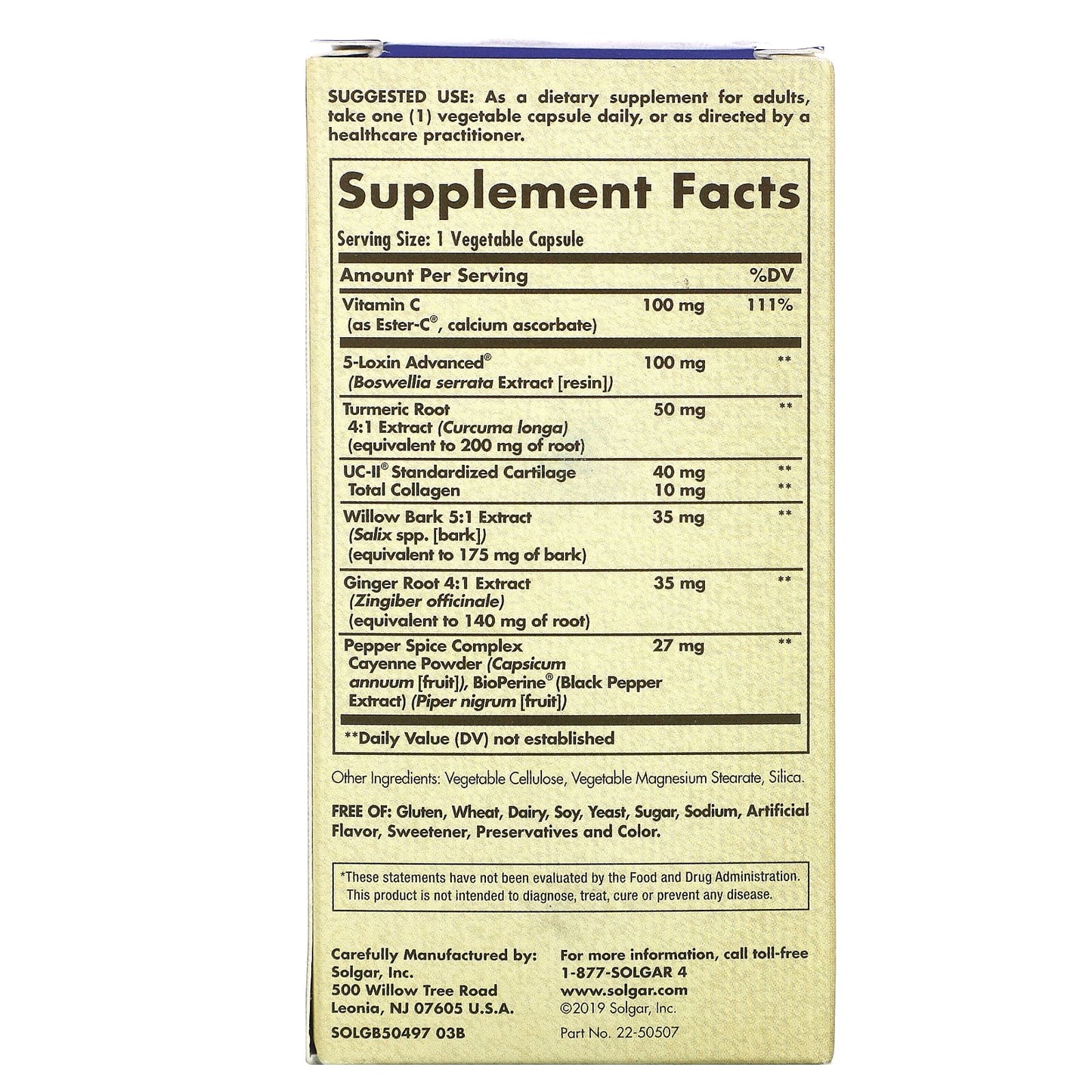 Solgar, No. 7, 60 Vegetable Capsules UPC 033984505001 | HiLife Vitamins