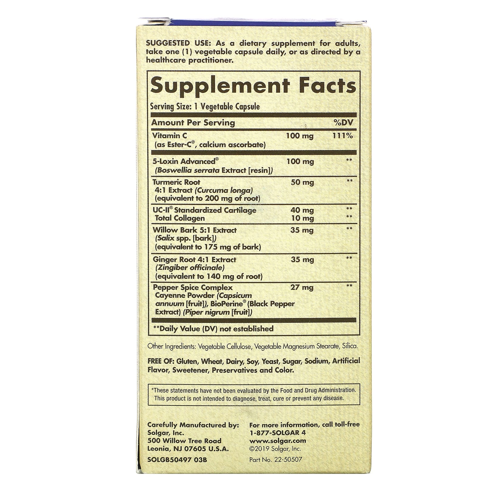 Solgar, No. 7, 60 Vegetable Capsules UPC 033984505001 | HiLife Vitamins