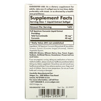 Solgar, Full Spectrum Curcumin, 30 Softgels UPC 033984595972 | HiLife Vitamins