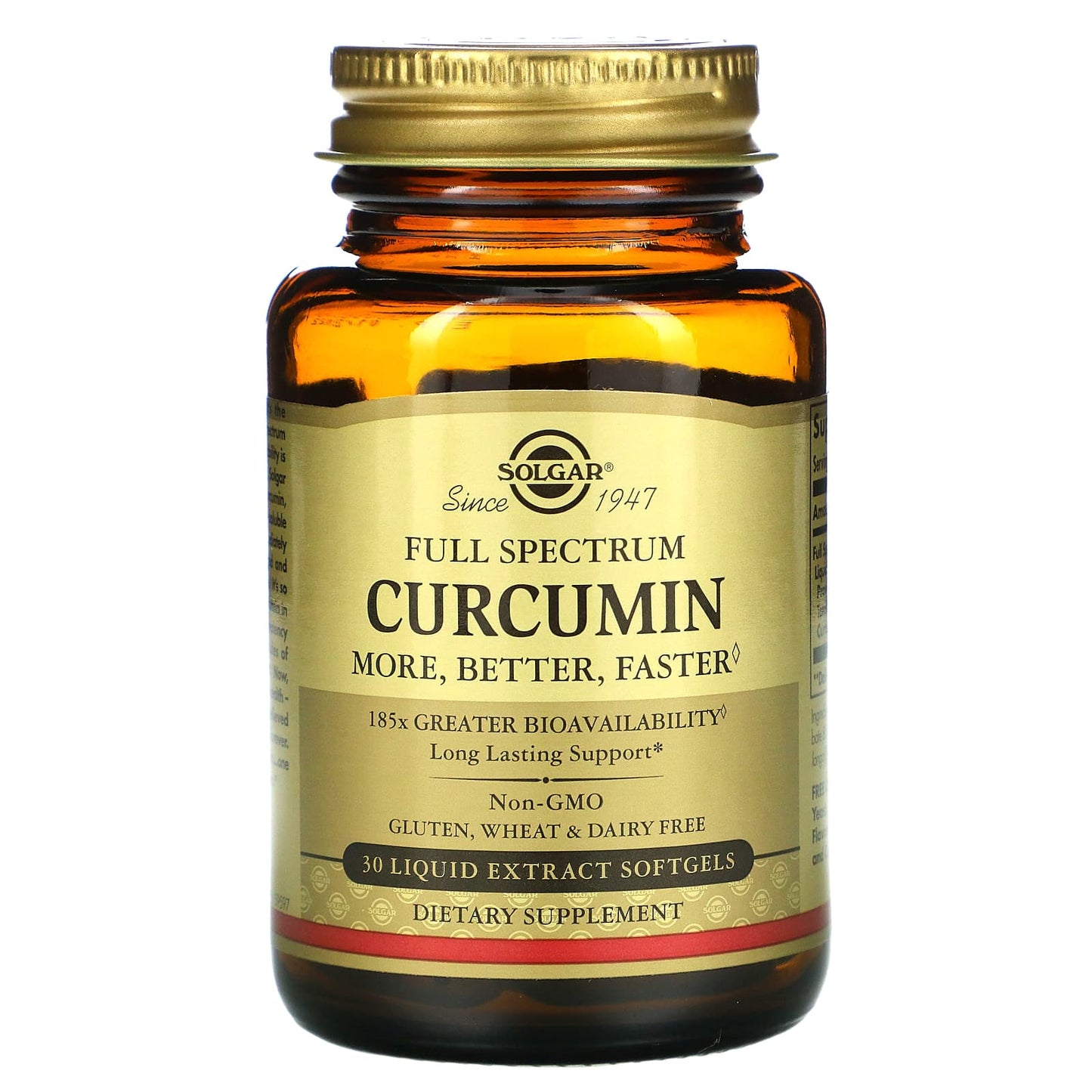Solgar, Full Spectrum Curcumin, 30 Softgels UPC 033984595972 | HiLife Vitamins