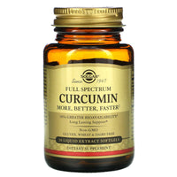 Solgar, Full Spectrum Curcumin, 30 Softgels UPC 033984595972 | HiLife Vitamins
