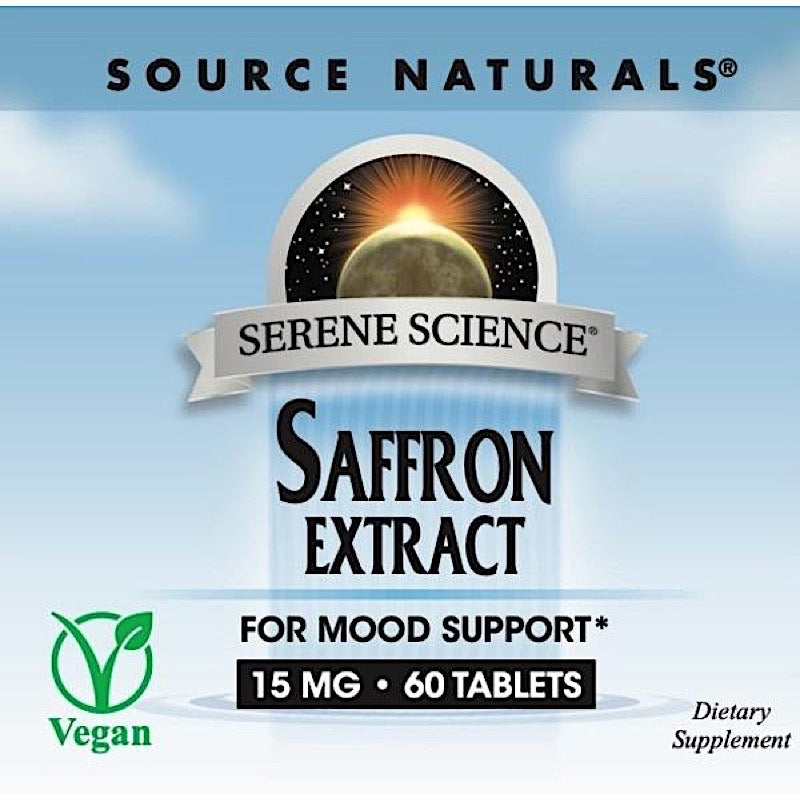 Source Naturals, Saffron Extract 15 mg, 60 Tablets - 021078028024 | Hilife Vitamins