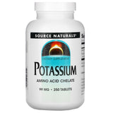 Source Naturals, Potassium 99 mg, 250 Tablets - 021078003212 | Hilife Vitamins