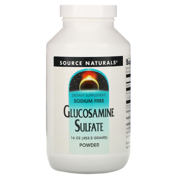 Source Naturals, Glucosamine Sulfate, 16 Oz oz - 021078013655 | Hilife Vitamins