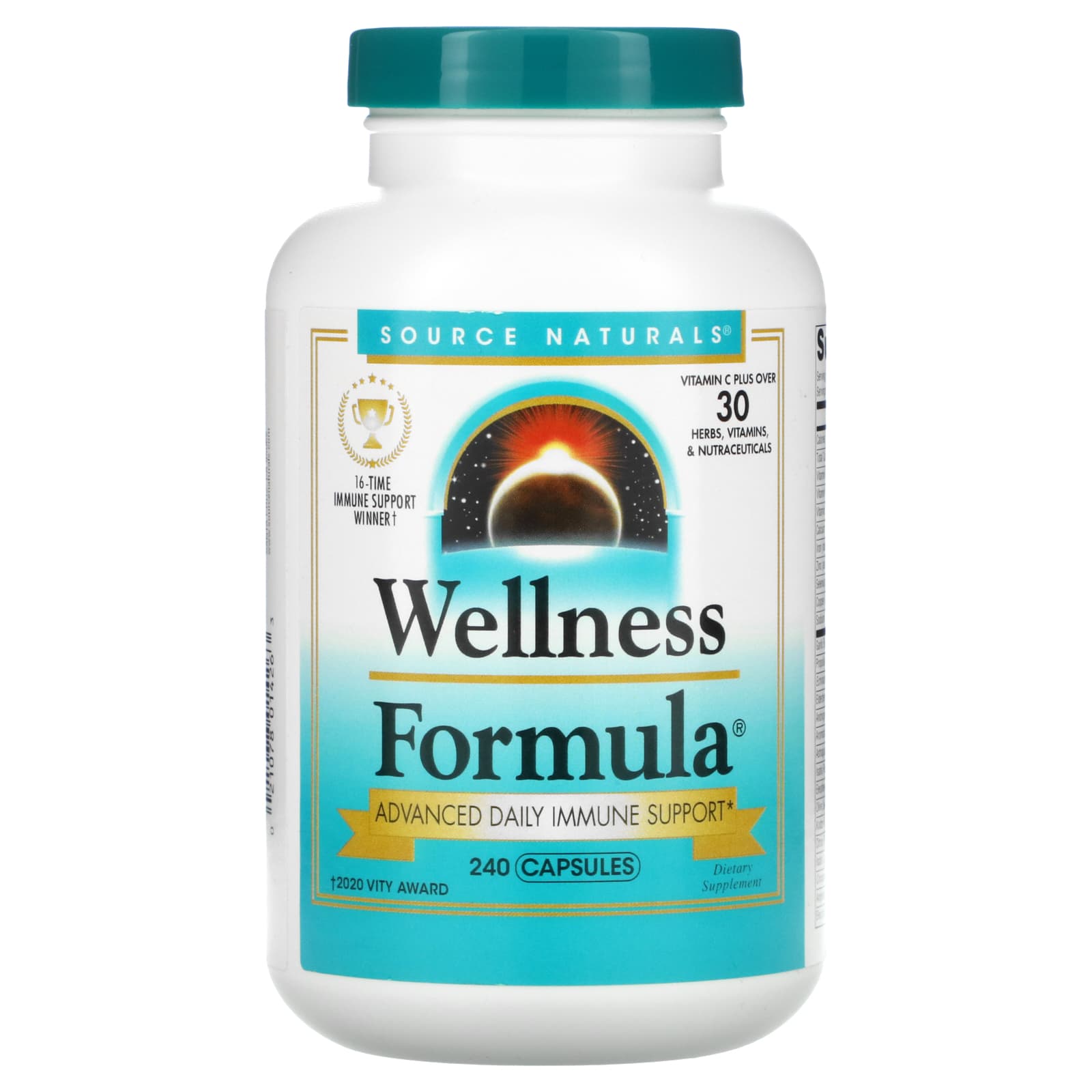 Source Naturals, Wellness Formula, 240 Capsules - 021078014263 | Hilife Vitamins