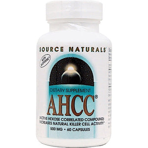 Source Naturals, Ahcc With Bioperine 500 mg, 60 Capsules - 021078016786 | Hilife Vitamins