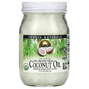 Source Naturals, Coconut Oil, Extra Virgin, 15 Fl Oz oil - 021078019084 | Hilife Vitamins