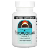 Source Naturals, Hydroxocobalamin 1 mg Cherry, 240 Lozenges - 021078026563 | Hilife Vitamins