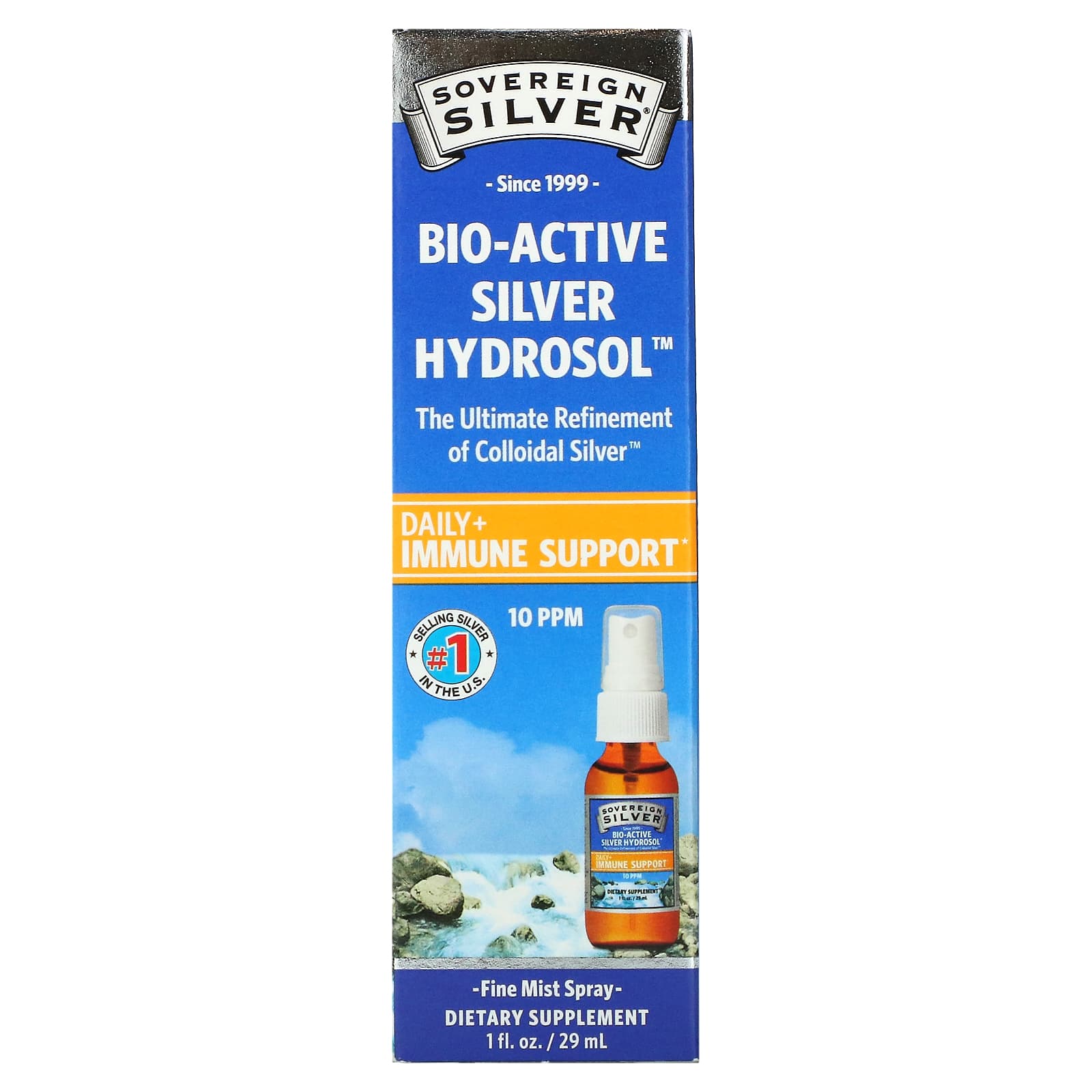 Sovereign Silver, Silver Hydrosol Fine Mist Spray, 1 Oz HiLife Vitamins