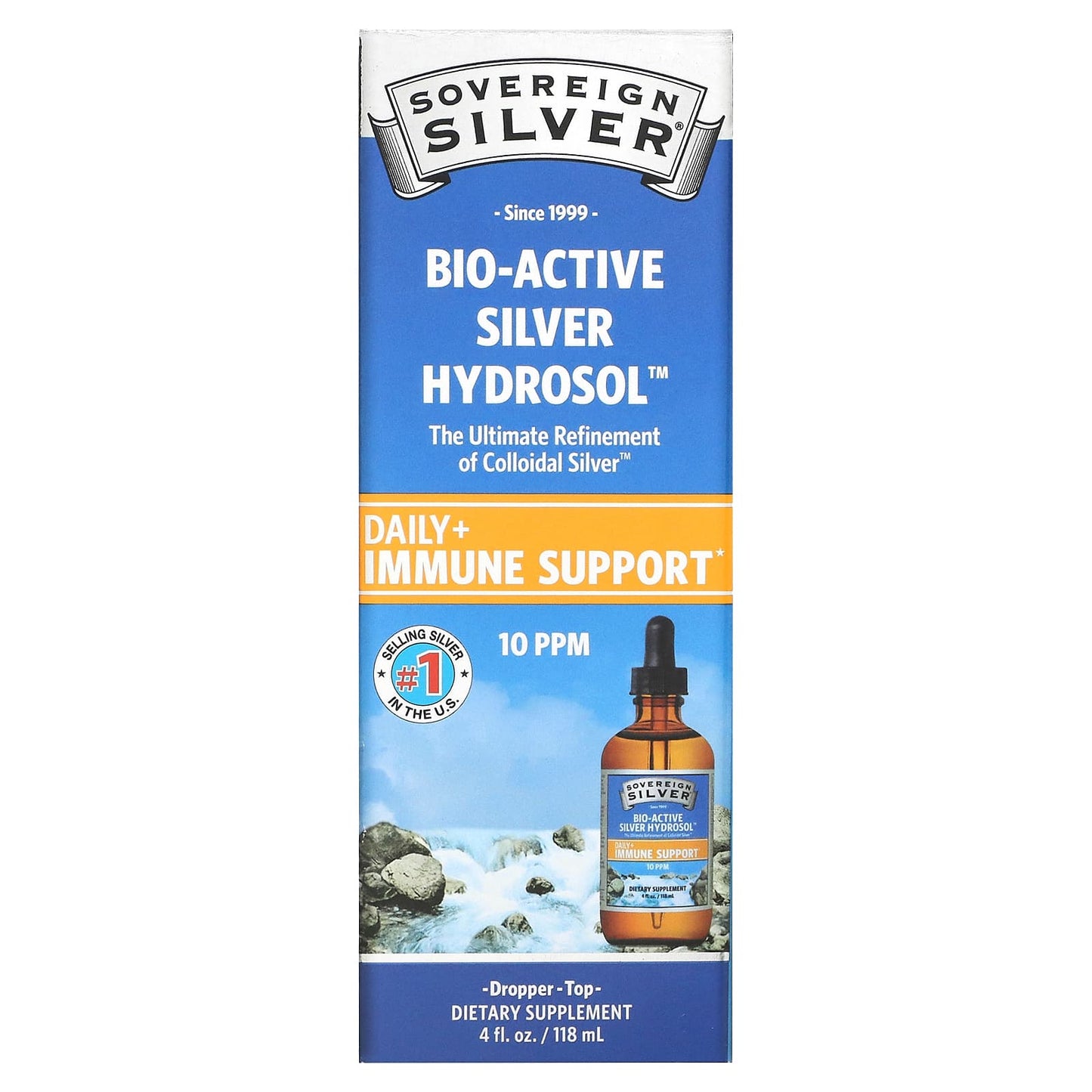 Sovereign Silver, Bio-Active Silver Hydrosol, 4 Oz UPC 684088232319 | HiLife Vitamins