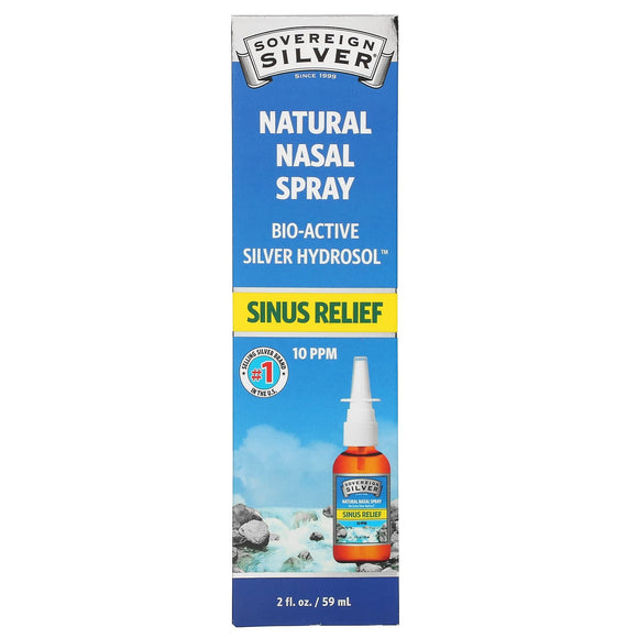 Sovereign Silver, Silver Hydrosol Vertical Spray Nasal, 2 Oz - 684088232340 | Hilife Vitamins