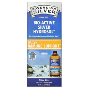 Sovereign Silver, Bio-Active Silver Hydrosol, 16 Oz - 684088232371 | Hilife Vitamins