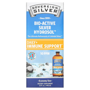 Sovereign Silver, Bio-Active Silver Hydrosol, 32 Oz - 684088232388 | Hilife Vitamins