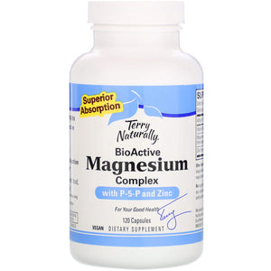 Terry Naturally, P-5-P/Mag, 120 Capsules - 367703261023 | Hilife Vitamins