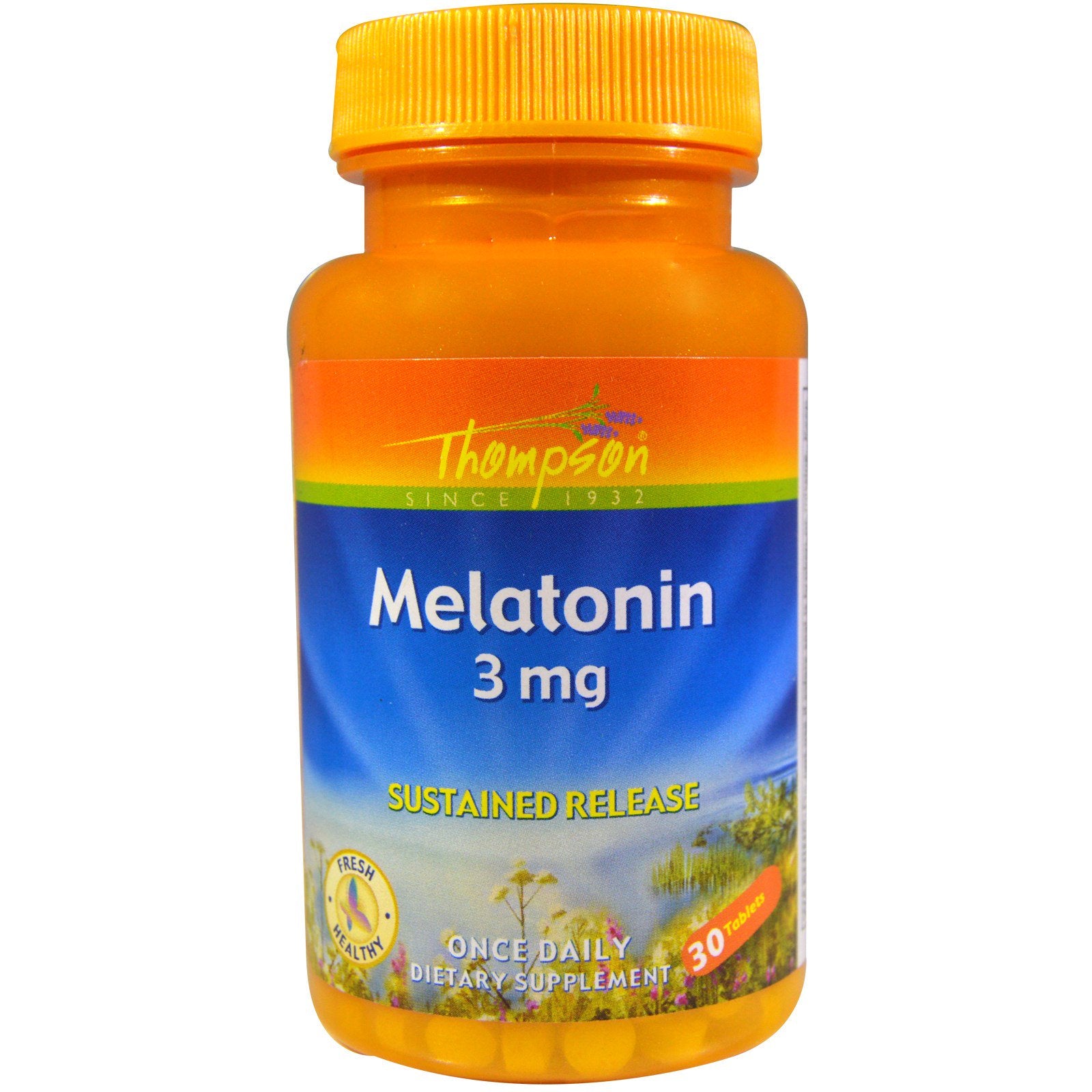 Thompson, Melatonin Sustained Release 3 mg, 30 Tablets UPC 031315192500 | HiLife Vitamins