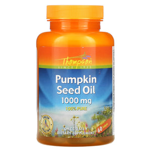 Thompson, Pumpkin Seed Oil 1000 mg, 60 Softgels - 031315193231 | Hilife Vitamins