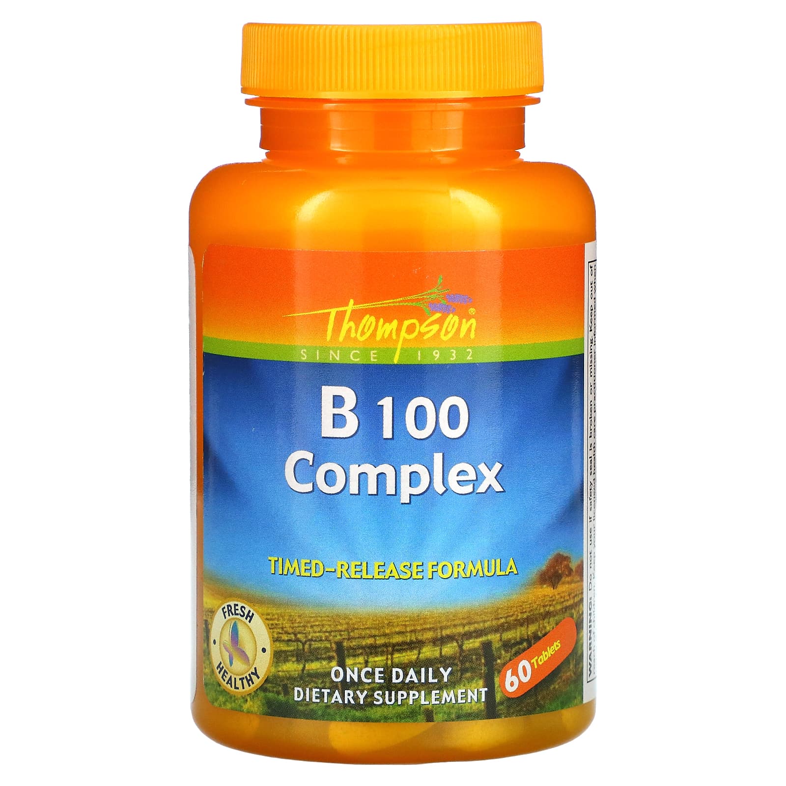 Thompson, B 100 Complex, 60 Tablets UPC 031315195174 | HiLife Vitamins