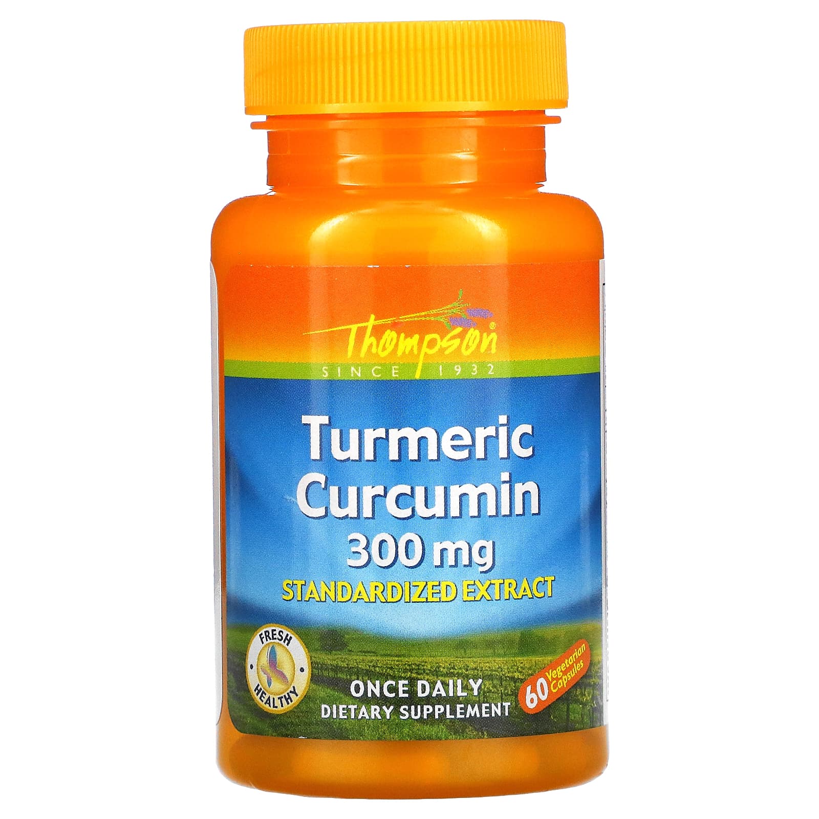 Thompson, Turmeric Extract 300mg, 60 Capsules UPC 031315196669 | HiLife Vitamins
