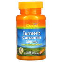 Thompson, Turmeric Extract 300mg, 60 Capsules UPC 031315196669 | HiLife Vitamins