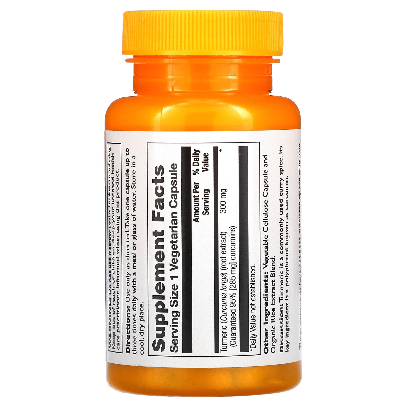 Thompson, Turmeric Extract 300mg, 60 Capsules UPC 031315196669 | HiLife Vitamins