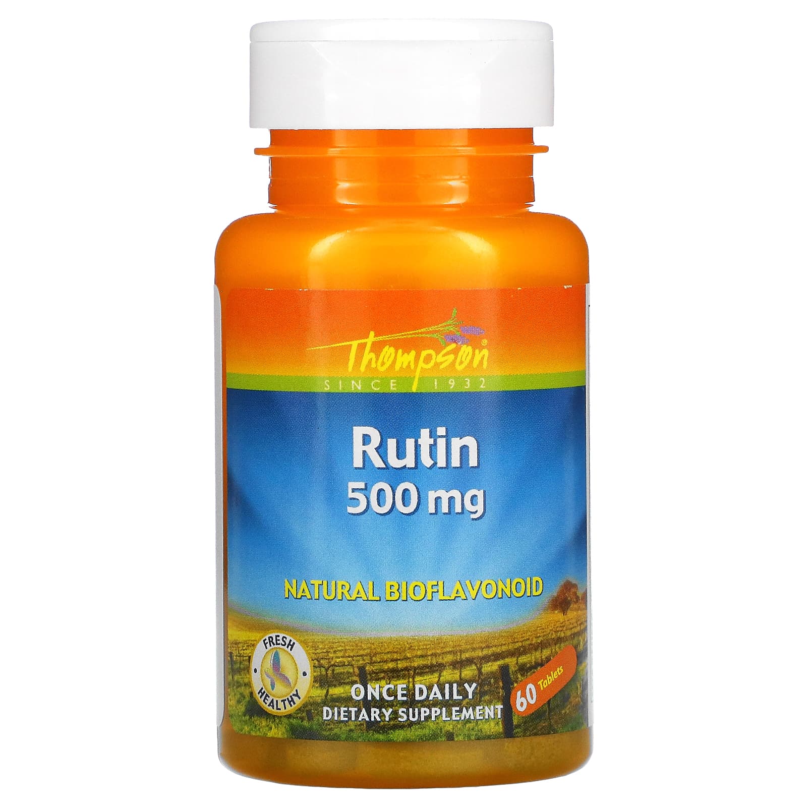 Thompson, Rutin 500 mg, 60 Tablets UPC 031315198403 | HiLife Vitamins