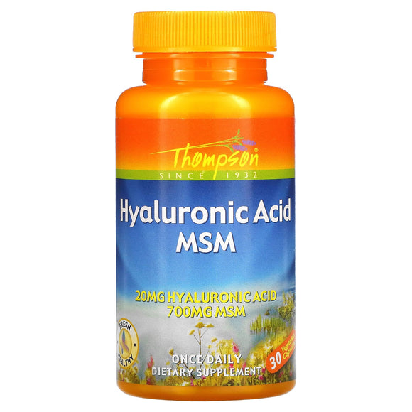 Thompson, Hyaluronic Acid + Msm, 30 Capsules - 031315617690 | Hilife Vitamins