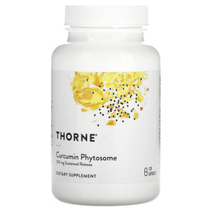 Thorne Research, Curcumin Phytosome 500 mg (Sustained Release), 120 Capsules - 693749004844 | Hilife Vitamins