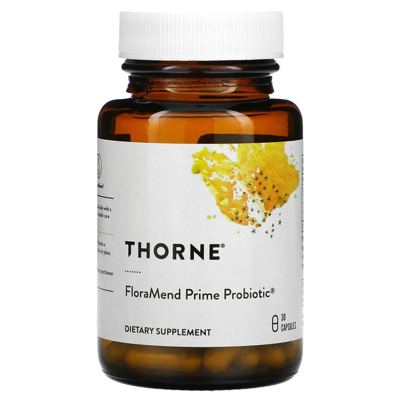 Thorne Research, FloraMend Prime Probiotic, 30 Capsules - 693749048114 | Hilife Vitamins