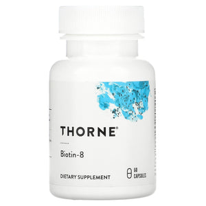 Thorne Research, Biotin-8, 60 Capsules - 693749118022 | Hilife Vitamins