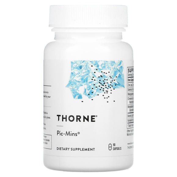 Thorne Research, Pic-Mins Zn/Mn/Cr/Se/Mo/V, 90 Capsules - 693749243021 | Hilife Vitamins