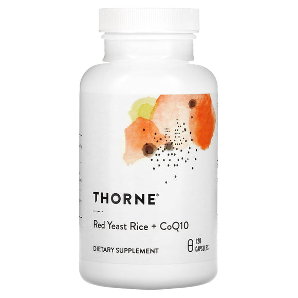 Thorne Research, Red Yeast Rice + CoQ10, 120 Capsules - 693749751045 | Hilife Vitamins
