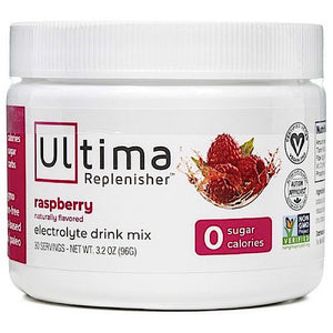 Ultima Health, Ultima Replenisher Raspberry, 30 Servings - 853218000320 | Hilife Vitamins