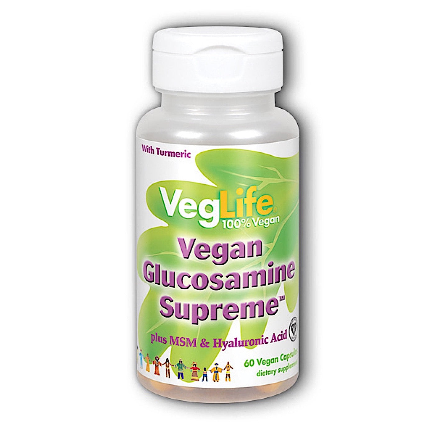 Veglife, Vegan Glucosamine Supreme™, 60 Vegan Capsules UPC 076280720105 | HiLife Vitamins
