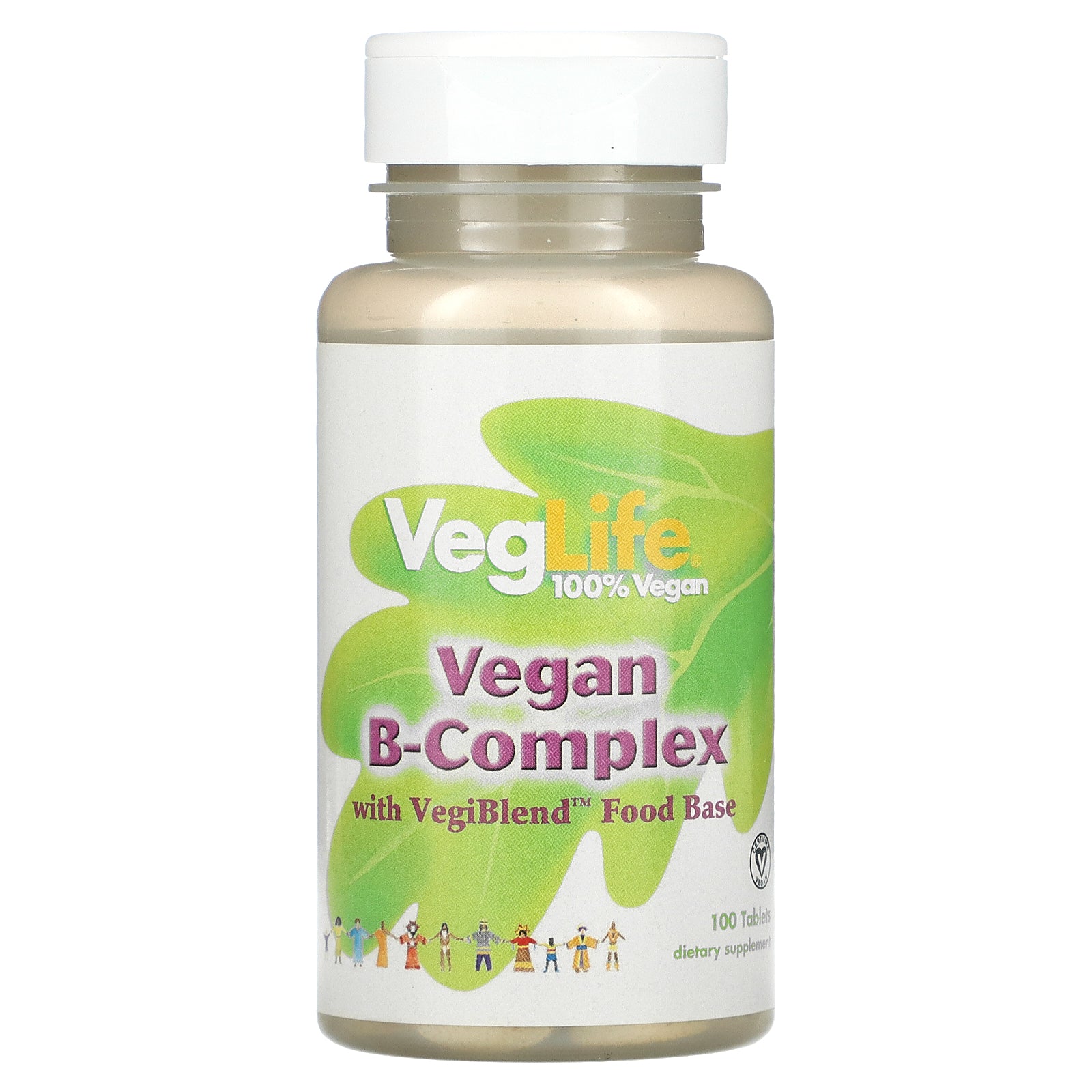 Veglife, VegLife, Vegan B-Complex, 100 Tablets UPC 076280742510 | HiLife Vitamins
