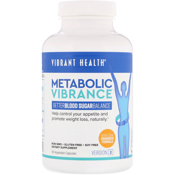 Vibrant Health, Metabolic Vibrance, 90 vegetable capsules - 074306800329 | Hilife Vitamins