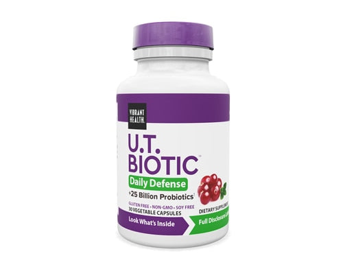 Vibrant Health, U.T. Biotic, 30 Vegicaps - 074306800336 | Hilife Vitamins