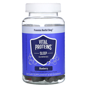 Vital Proteins, Sleep Gummies, Blueberry, 60 gummies - 850019568899 | Hilife Vitamins