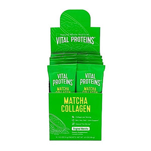 Vital Proteins, Collagen Peptides Matcha Stick Pack Box, 14 pks - 850502008079 | Hilife Vitamins