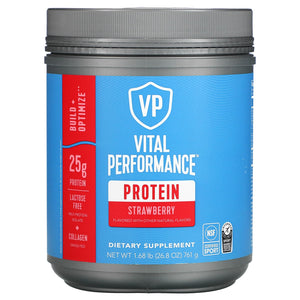 Vital Proteins, Vital Performance Protein, Strawberry, 1.68 lb - 850017983403 | Hilife Vitamins