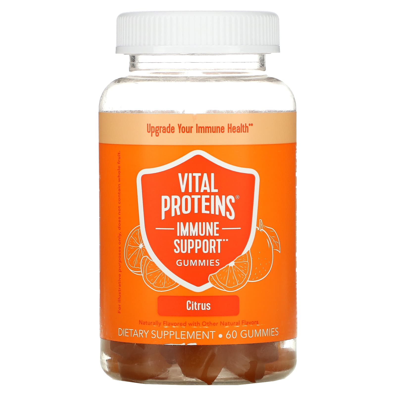 Vital Proteins, Immune Support Gummies, Citrus, 60 gummies UPC 850019568882 | HiLife Vitamins
