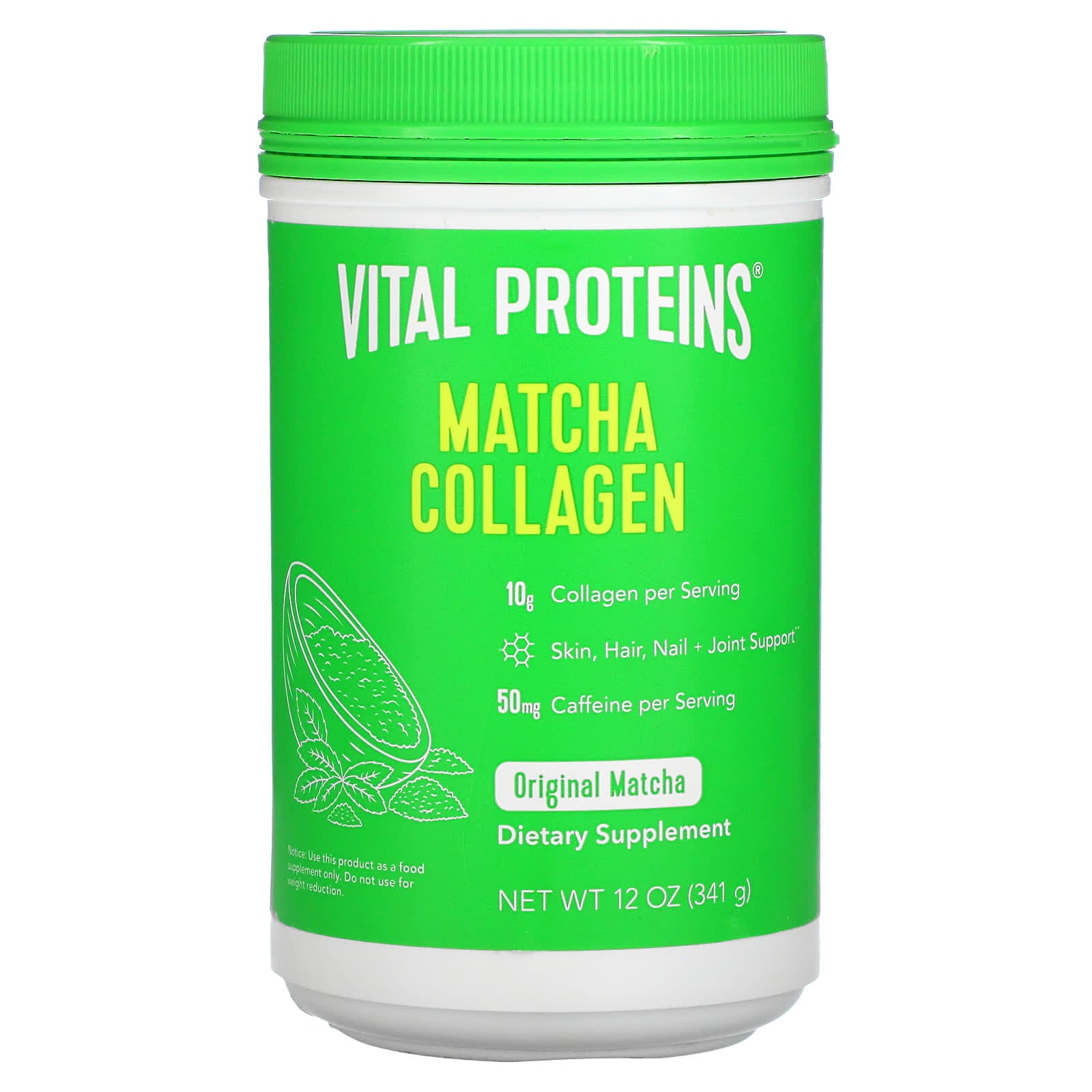 Vital Proteins, Collagen Peptides Matcha, 12 Oz UPC 850232005935 | HiLife Vitamins