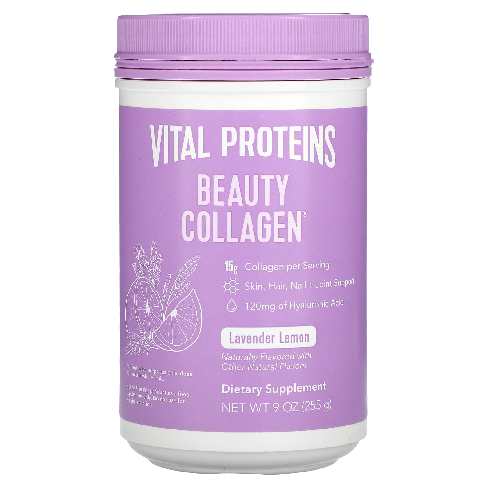 Vital Proteins, Beauty Collagen Lavender Lemon, 9 Oz - 850502008161 | Hilife Vitamins