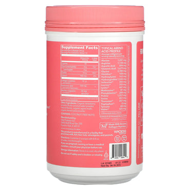 Vital Proteins, Beauty Collagen Strawberry Lemon, 9.6 Oz UPC 850502008444 | HiLife Vitamins