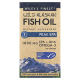 Wiley's Finest, Wild Alaskan Fish Oil Peak EPA 1000 mg, 30 Softgels - 857188004012 | Hilife Vitamins