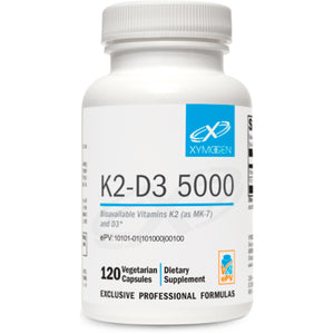 Xymogen, K2-D3 5000, 120 Capsules - 871149002183 | Hilife Vitamins