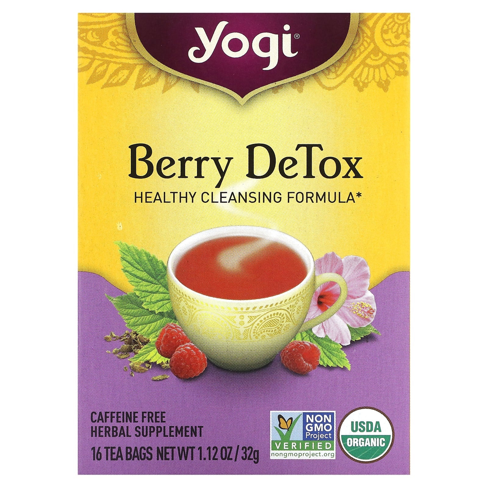 Yogi Tea Company, Berry Detox Tea, 16 UPC 076950450677 | HiLife Vitamins