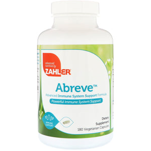 Zahler, Abreve Immune Support, 180 Capsules - 848998080709 | Hilife Vitamins