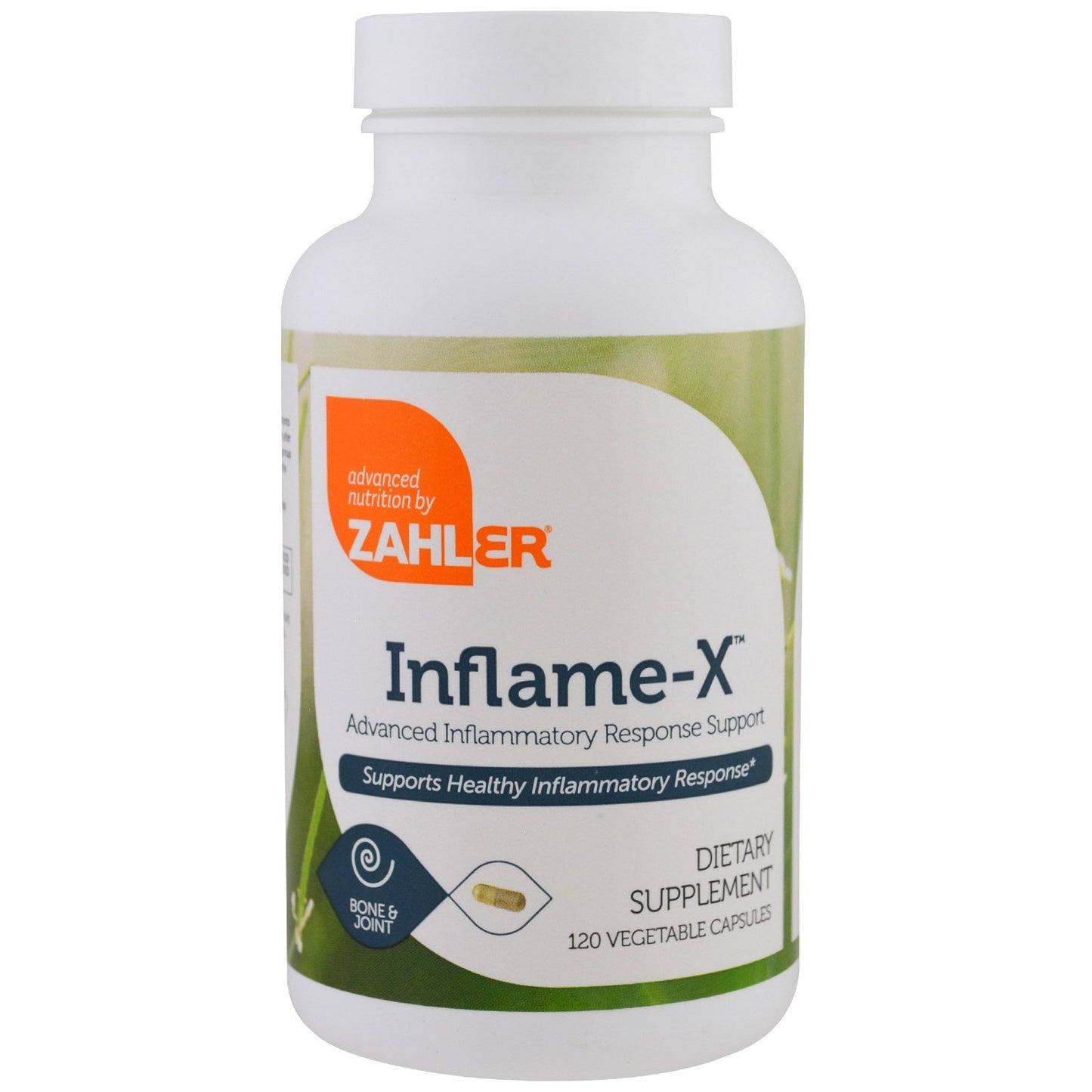 Zahler, Inflame-X, 120 Vegetable Capsules UPC 848998080884 | HiLife Vitamins