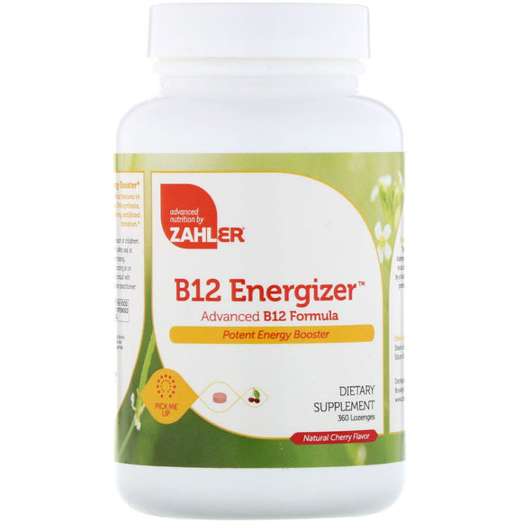 Zahler, B12 Energizer, Advanced B12 Formula, 360 Lozenges - 848998080976 | Hilife Vitamins